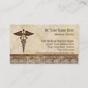 Physician Medical Doctor Practice Medicine Symbol Business Card