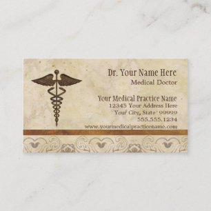 Physician Medical Doctor Practice Medicine Symbol Business Card