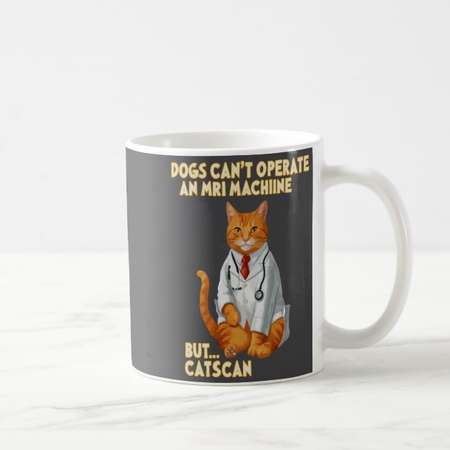 Physician Medicine Medical Cat Doctor Funny Cat  Coffee Mug (Right)