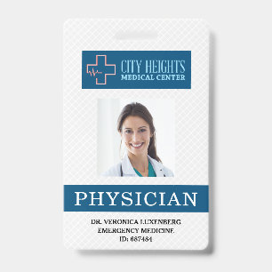 Physician Name Photo ID Hospital Logo Professional Badge