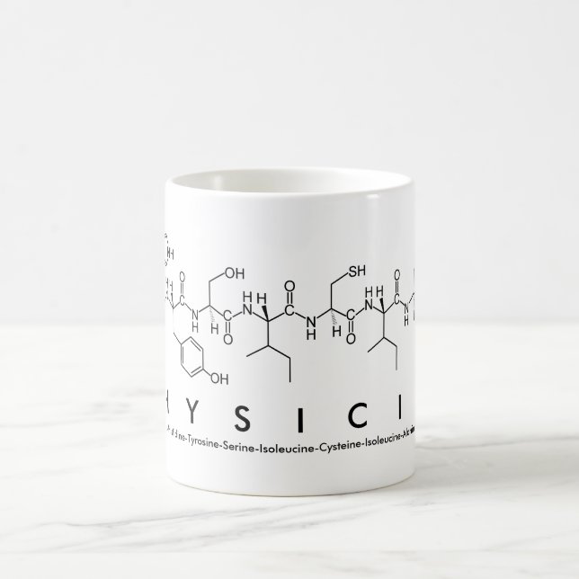 Physician peptide word mug (Center)