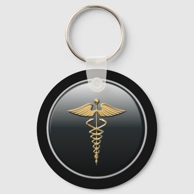Physician Symbol Keychain (Front)