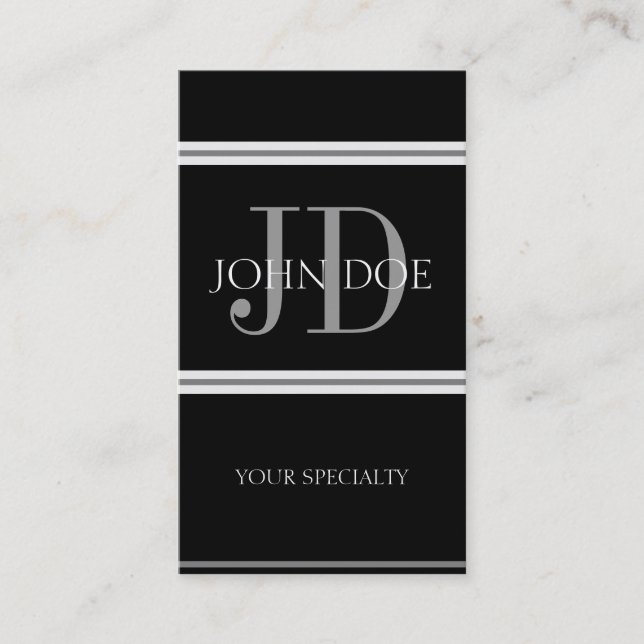 Physician Vertical B/B Business Card (Front)