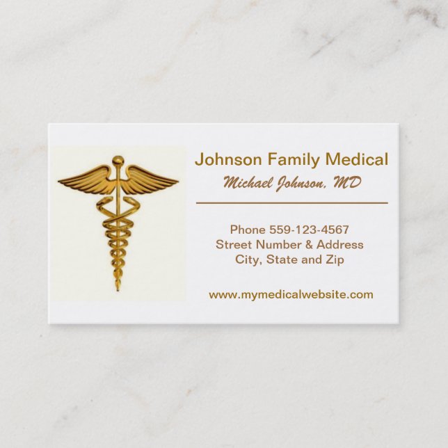 Physician's / Medical Doctor's Business Card (Front)