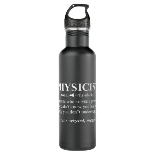Physicist Definition Wizard Scientist Physics  Fun 710 Ml Water Bottle