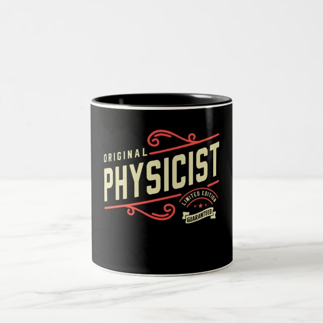 Physicist Funny Job Title Profession  Two-Tone Coffee Mug (Center)