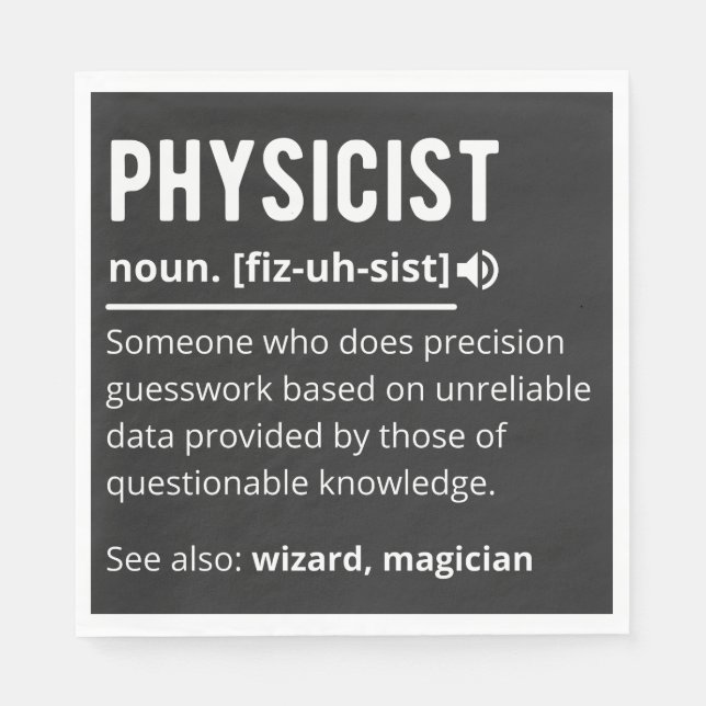 physicist napkin (Front)