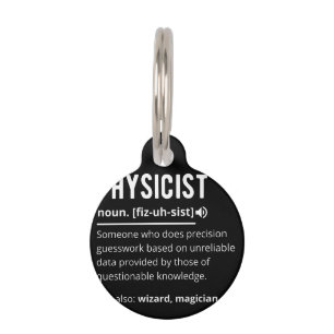 physicist pet tag