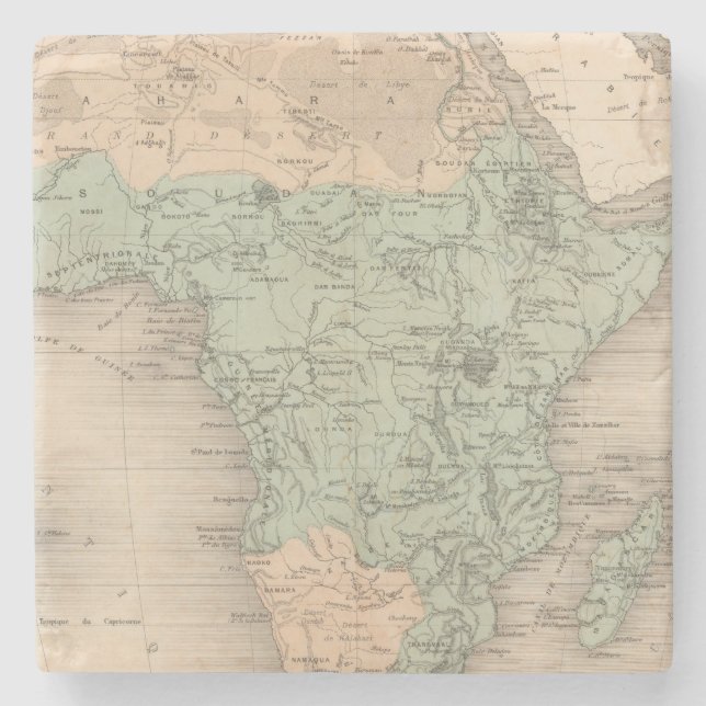 Physics Africa Stone Coaster (Front)