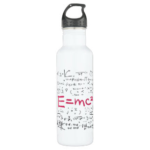 Physics and Math Formulas EMC2 710 Ml Water Bottle