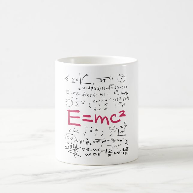 Physics and Math Formulas EMC2 Coffee Mug (Center)