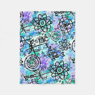 Physics and Math Symbols, Geek Fleece Blanket