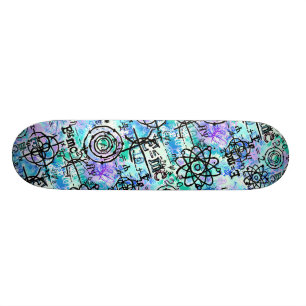 Physics and Math Symbols, Geek Skateboard