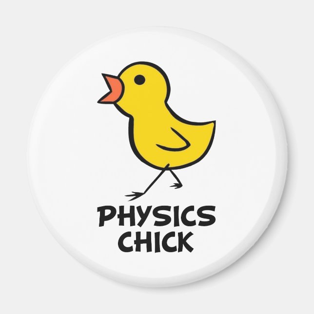 Physics Chick Magnet (Front)