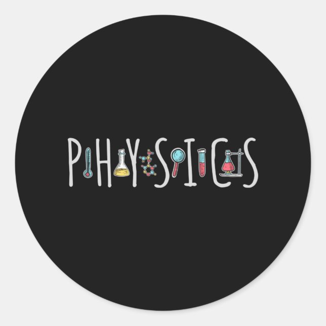 Physics Classic Round Sticker (Front)