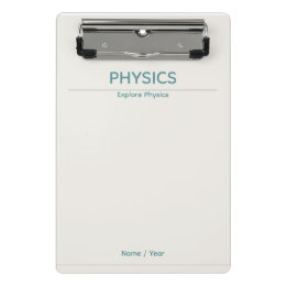 Physics Clipboard – Minimal Design| Custom Name