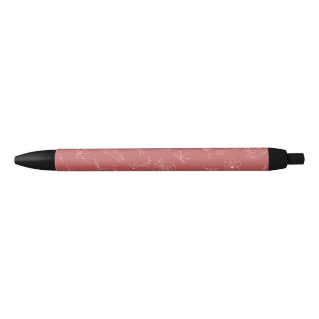 Physics diagram dusky pink  black ink pen (Front)