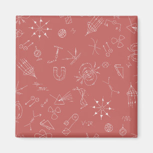 Physics diagram dusky pink magnet