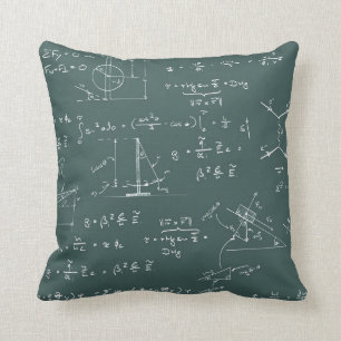 Physics diagrams and formulas cushion
