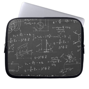 Physics diagrams and formulas laptop sleeve
