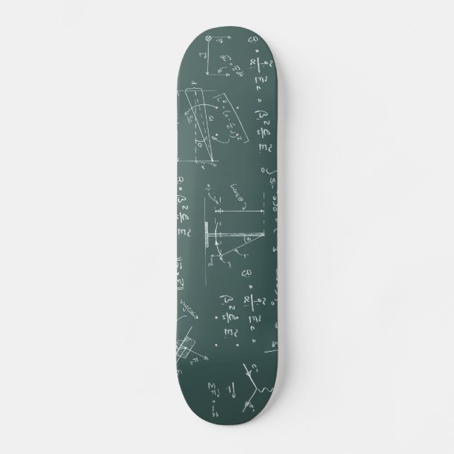 Physics diagrams and formulas skateboard (Front)