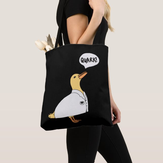 Physics Duck Tote Bag (Close Up)