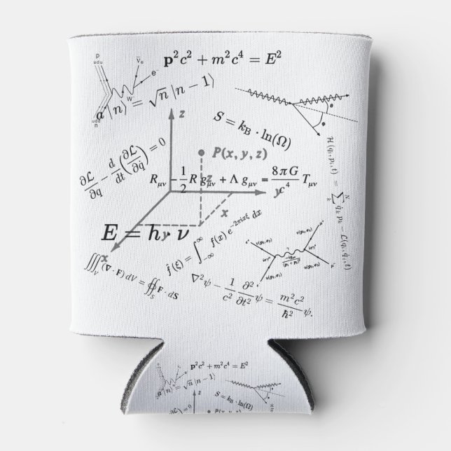 Physics equations and formulas can cooler (Front)