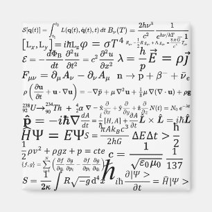 Physics equations and formulas magnet