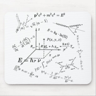 Physics equations and formulas mouse pad