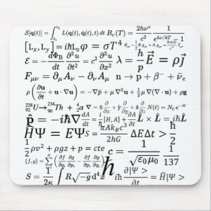 Physics equations and formulas mouse pad