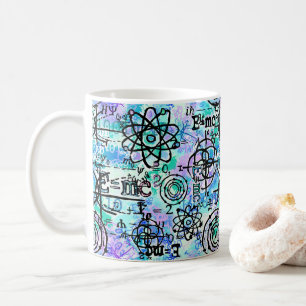 Physics equations and Math Symbols Geek Coffee Mug
