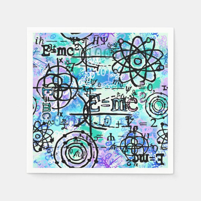 Physics Equations Geek Napkin (Front)
