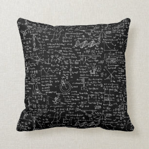 Physics Equations on Black // Cushion