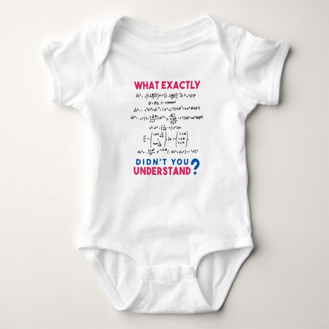 Physics formula Joke Baby Bodysuit (Front)