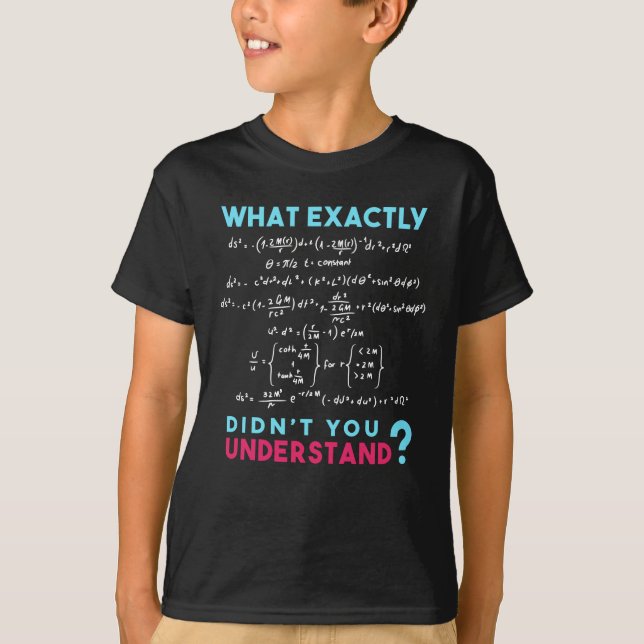 Physics formula Joke funny Math T-Shirt (Front)