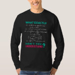 Physics formula Joke T-Shirt<br><div class="desc">Cool and funny physics design. A must for every physicist,  physics student,  physics teacher and physics lover. Great gift idea for Physics Nerds and Physics Geeks.</div>