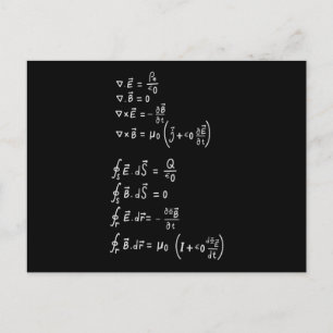Physics Formula Postcard