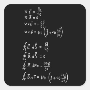 Physics Formula Square Sticker