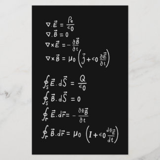 Physics Formula Square Sticker Invitation