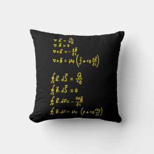 Physics Formula Square Sticker Invitation Cushion