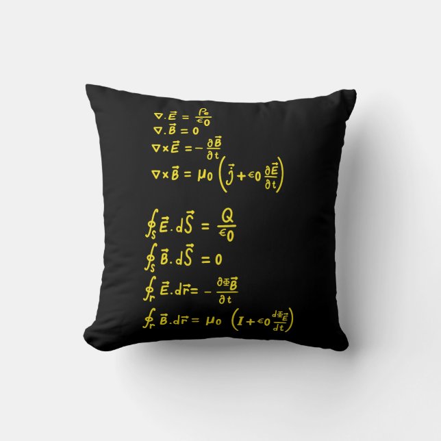 Physics Formula Square Sticker Invitation Cushion (Front)