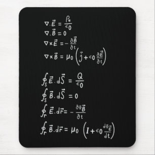 Physics Formula Square Sticker Invitation Mouse Pad