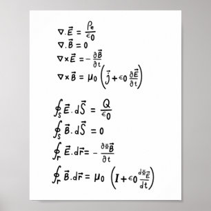 Physics Formula T-Shirt Invitation Square Sticker Poster