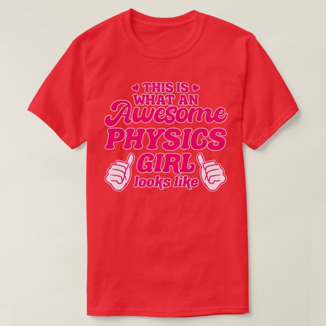 Physics Girl T-Shirt (Design Front)