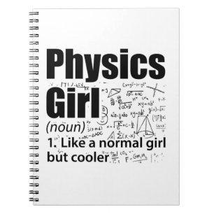 Physics Girls Physicist Science Gifts Notebook