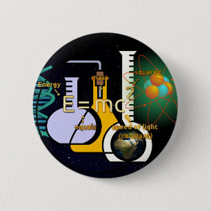 Physics is Cool 6 Cm Round Badge