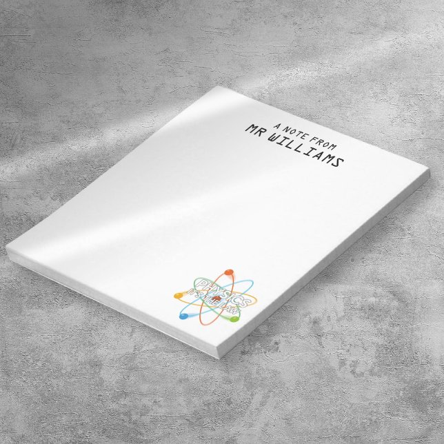 PHYSICS. IT'S THE LAW Science Personalised Notepad (PHYSICS IT'S THE LAW Science Personalized Notepad)