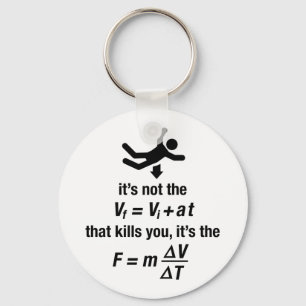 physics - it's the sudden deceleration that kills  key ring