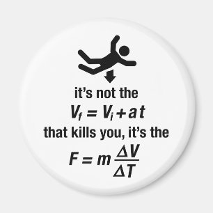 physics - it's the sudden deceleration that kills magnet