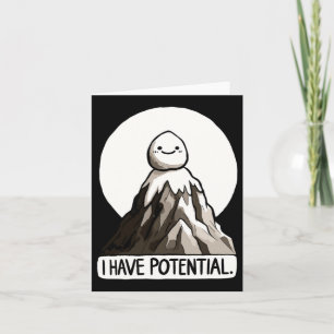 Physics Joke - I Have Potential Rock Mountain Stic Card
